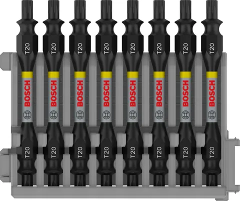 Bosch Professional 8 pz. di Bit di Avvitamento Doppi Set Torx (Impact Control, 8 x