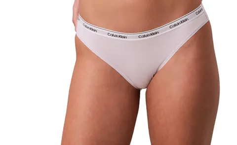 Calvin Klein Donna Slip Taglio Bikini con Fascia con Logo, Rosa (Frosty Lilac), XL