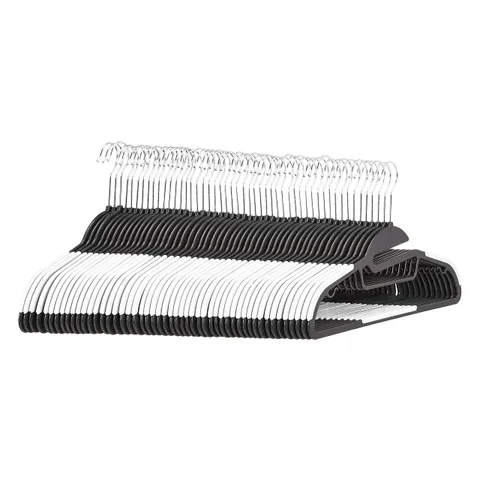 Amazon Basics Grucce in plastica, antiscivolo, resistenti, con gomma e barra orizzontale