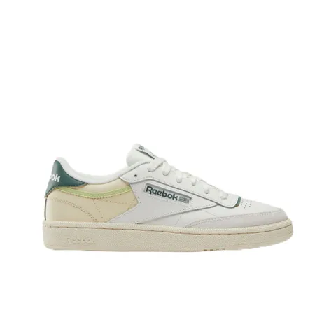Reebok Club C 85, Scarpe da Ginnastica Donna, Chalk/Vintagechalk/Escapegreen, 37.5 EU