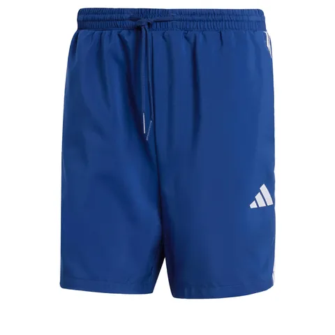 adidas Uomo Essential Three Stripes Chelsea Base Short Shorts, Dark Blue/White, XS