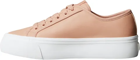 Calvin Klein Donna Sneakers Vulcanizzate Lace Up Profilo Basso, Rosa (Tuscany), 38