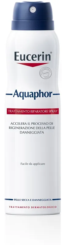 Eucerin Aquaphor Trattamento Riparatore Spray 250 ml, Crema idratante corpo in spray per