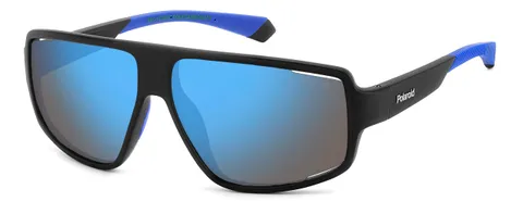 Polaroid PLD 7054/S Occhiali, Matte Black Blue, 61/12/140 Uomo, Matte Black Blue