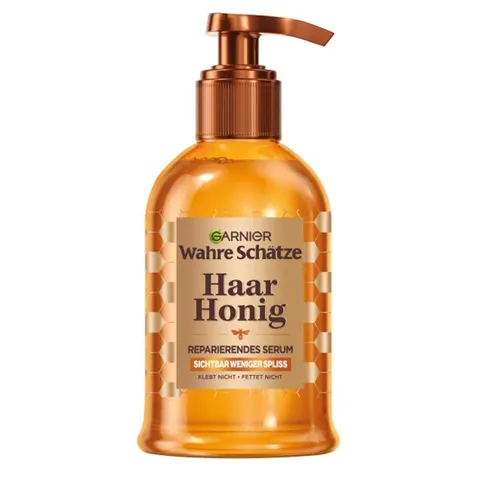 Garnier Veri tesori siero per capelli frusciosi o fragili, siero riparante con miele di