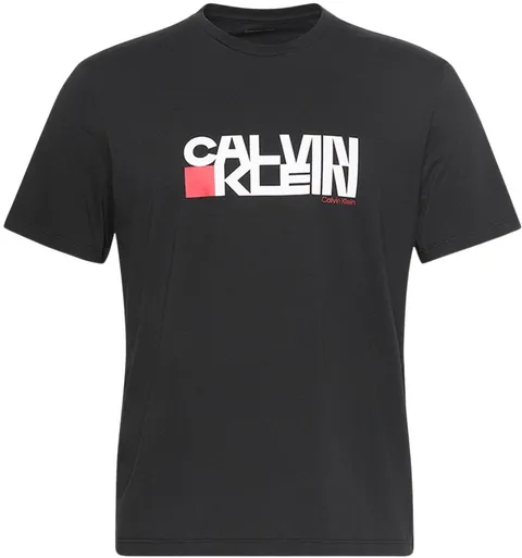 Calvin Klein Uomo T-Shirt Maniche Corte Redbox Graphic Tee con Logo, Nero (Black), L