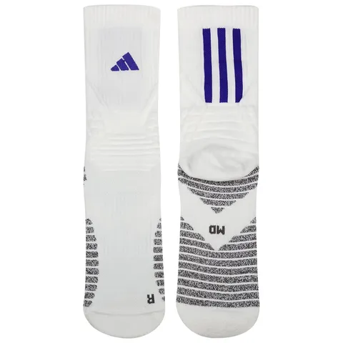 adidas Uomo Crew Socks, white/team colleg purple, 37-40