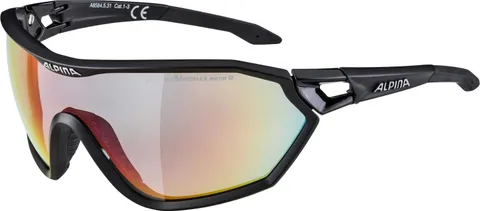Alpina Unisex - Adulti, S-WAY QVM+ Occhiali sportivi, black matt, One Size