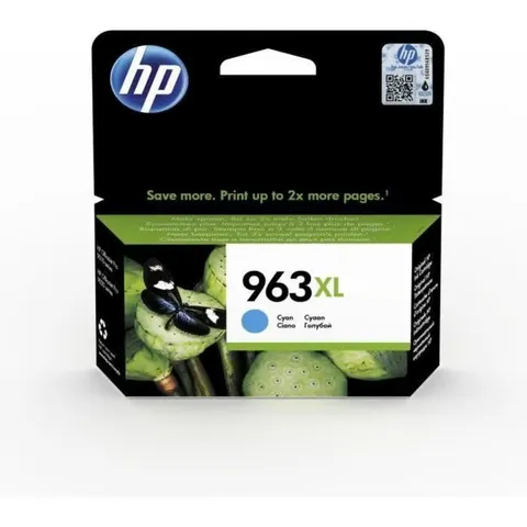 HP 963XL Ciano, 3JA27AE, Cartuccia Originale da 1600 Pagine, Alta Capacità, Compatibile con Stampanti HP OfficeJet Pro serie 9010, 9020