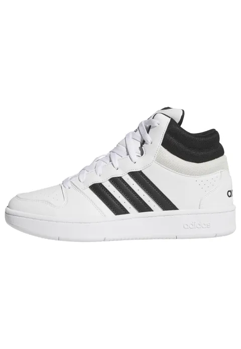 adidas Unisex - Adulto Hoops Mid Classic Shoes, Ftwr White/Core Black/Orbit Grey, 46 EU