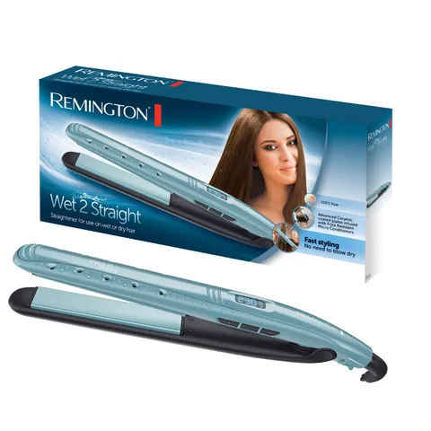 Remington Piastra per Capelli - Uso da bagnato e asciutto - per asciugare e lisciare i