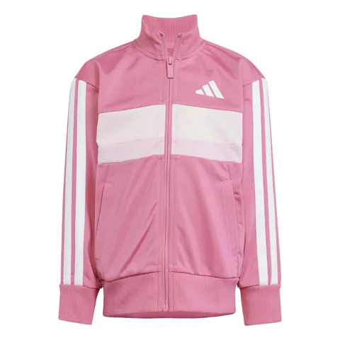 adidas Unisex - Bambini Seasonal Essentials Tiberio 3 Stripes Tricot Tracksuit, Pink