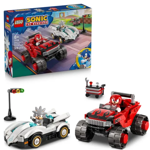 LEGO Sonic the Hedgehog Auto di Silver vs. Monster Truck di Knuckles Giocattolo - Include