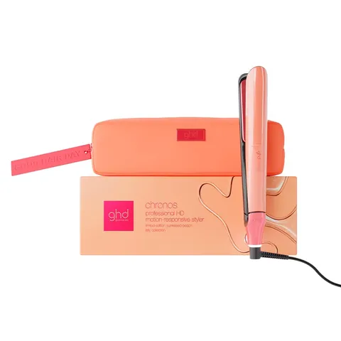 ghd Chronos Piastra Edizione Limitata in Sun-Kissed Peach con pochette coordinata- Lo