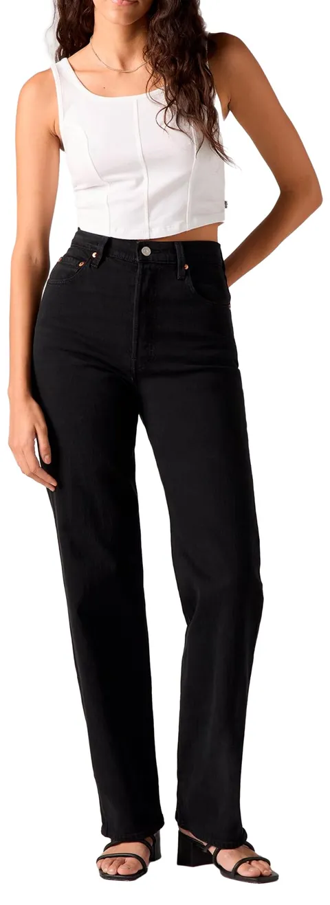 Levi's Ribcage Full Length, Jeans Donna, Black Sprout, 30W / 34L