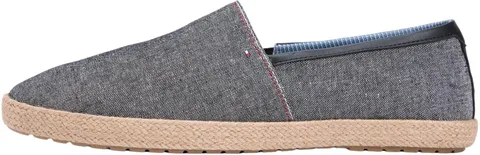 Tommy Hilfiger Espadrillas Hilfiger Chambray FM0FM05793 da Uomo, Nero (Nero), 42