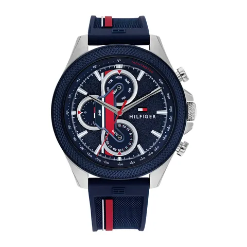 Tommy Hilfiger Orologio Analogico Multifunzione al Quarzo da Uomo con Cinturino in