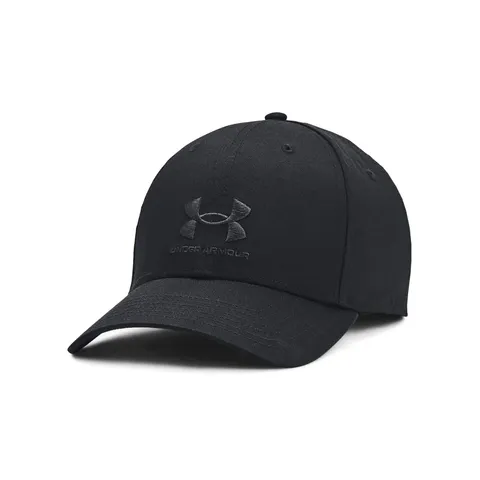 Under Armour Uomo Berretto da Baseball Regolabile con Chiusura di Marca, Black/Black, One Size