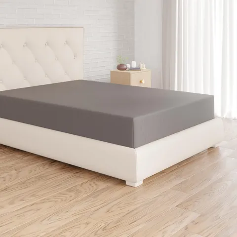 Amazon Basics Lenzuolo con angoli Piazza e Mezzo, 120 x 200 cm, in 100% cotone jersey con