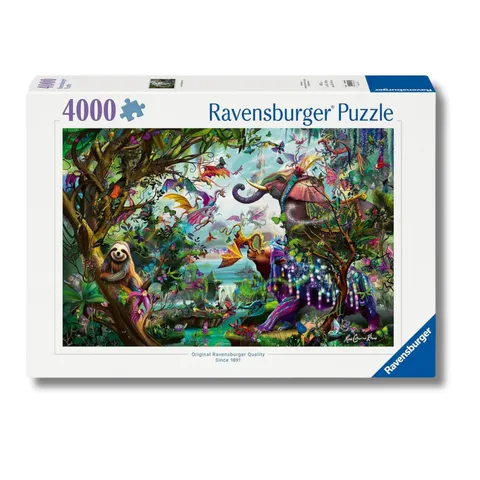 Ravensburger Puzzle 4000 Pezzi Drago Tropicale - Puzzle Adulti +14 anni, 138 x 92 cm