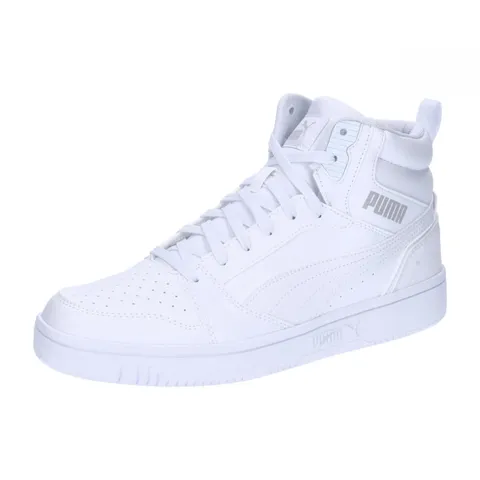 PUMA Rebound V6, Scarpe da ginnastica Unisex - Adulto, White White Cool Light Gray, 40.5