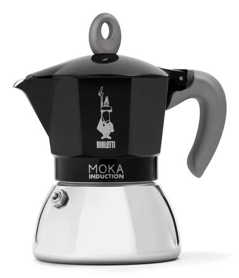 Bialetti - Moka a induzione, caffettiera moka, adatta a tutti i tipi di piani cottura, 4