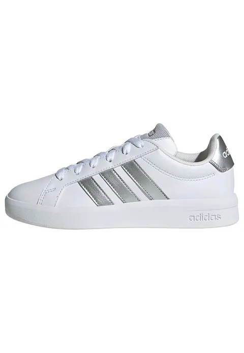 adidas Unisex - Bambini e Ragazzi Grand Court 3.0 Junior Shoes, Ftwr White/Silver