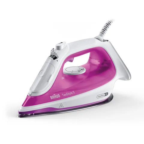 Braun TexStyle 5 - Ferro da Stiro a Vapore con Piastra FreeGlide 3D, Punta di Precisione