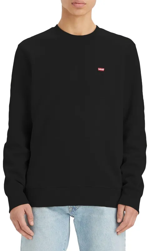 Levi's New Crew Felpa Uomo, Mineral Black, XS