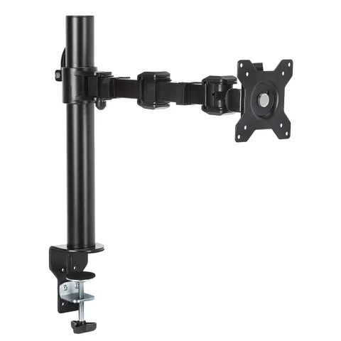 Amazon Basics Supporto per Singolo monitor, con montaggio a scrivania, braccio regolabile
