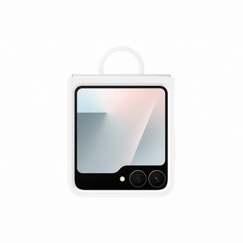 Samsung Silicone Case with Ring Galaxy Z Flip6 White