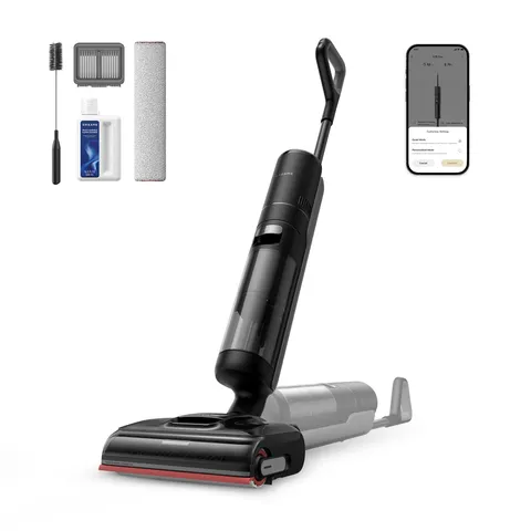 Dreame H15 Pro Aspirapolvere Lavapavimenti, Braccio robotico AI DescendReach GapFree