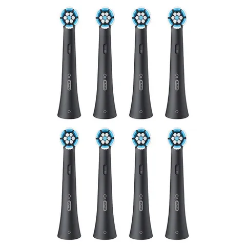 Oral-B Testine di Ricambio iO Gentle Care Nere per Spazzolino Elettrico Oral B, 8 Testine