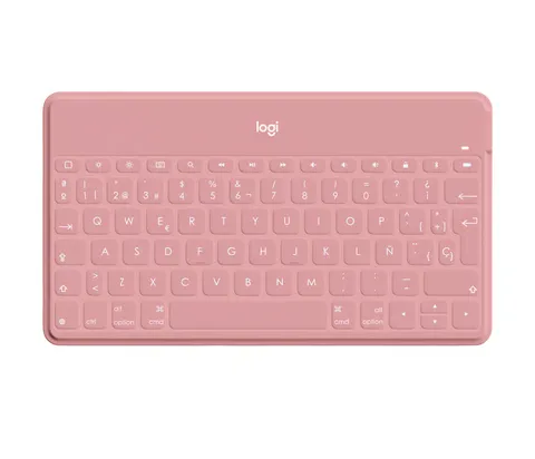 Logitech Keys-To-Go Tastiera Bluetooth, Layout Spagnolo QWERTY - Rosa