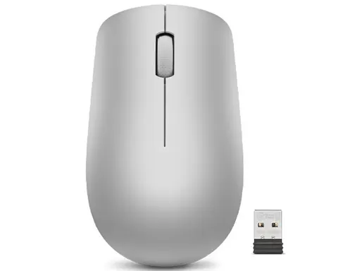 Lenovo 530 Mouse Wireless, Sensore Ottico 1200 DPI, 2,4 GHz, Ambidestro, 3 Tasti, Fino a