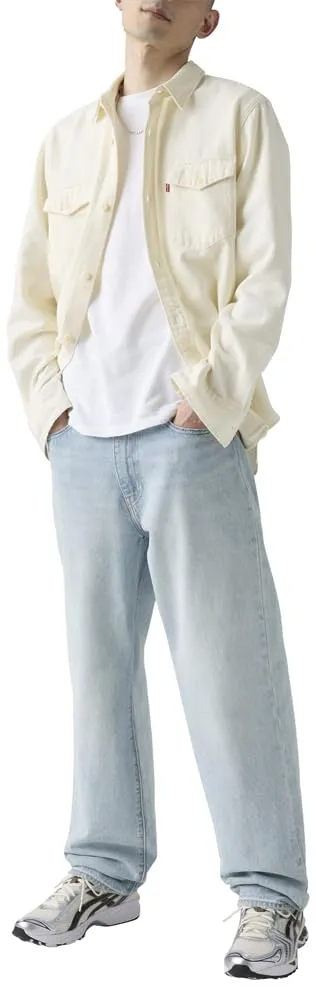 568 Loose Straight Baby Blue Essentials, Baby Blue Essentials, 28W x 32L