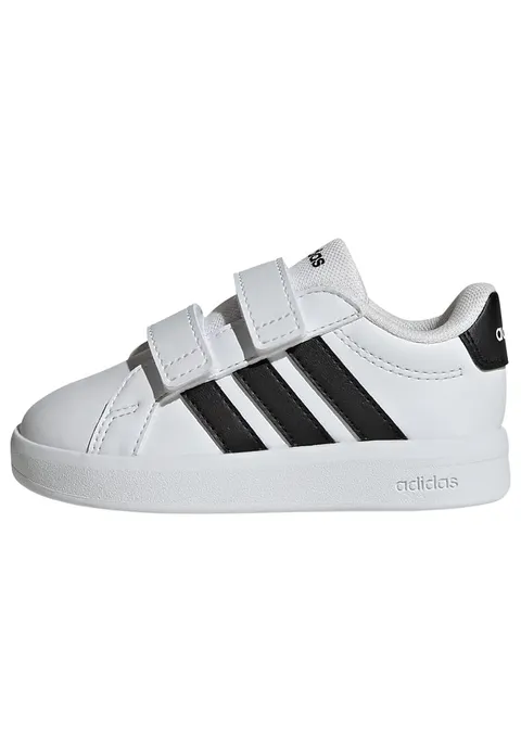 adidas Unisex - Bimbi 0-24 Grand Court 3.0 Infants Shoes, Ftwr White/Core Black/Ftwr