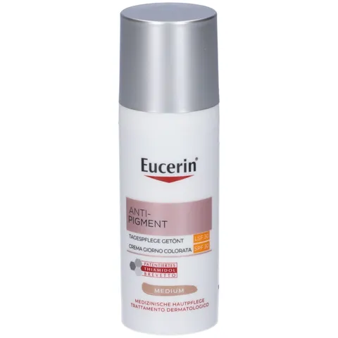 Eucerin Anti-Pigment Crema Giorno Colorata Medium SPF 30 50 ml, Crema antimacchie viso