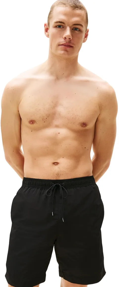 Tommy Hilfiger Uomo Lungo Coulisse Im & Na UM0UM03309 Costume da Bagno, Nero (Nero), S