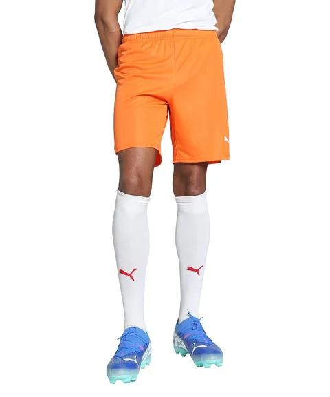Puma teamGOAL Shorts - Pantaloncini in Maglia Adulti Unisex, Rickie Orange-Puma White