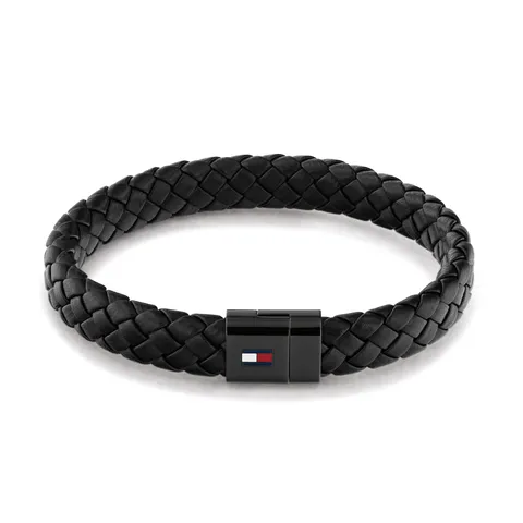 Tommy Hilfiger Jewelry Braccialetto da Uomo in Pelle Colore - Disponibile in Nero o Marrone