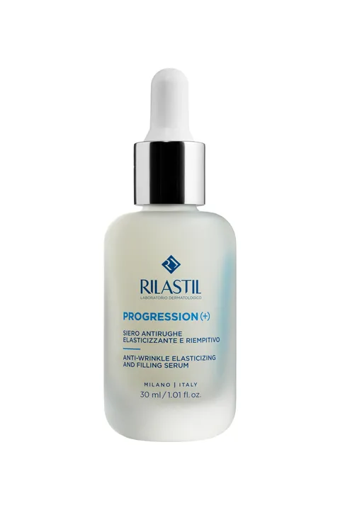 Rilastil Progression(+) Siero Antirughe Elasticizzante e Riempitivo, Trattamento Rughe