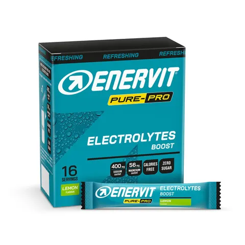 Enervit Pure-Pro Electrolytes Boost, Elettroliti, Integratore di Sali di Sodio e