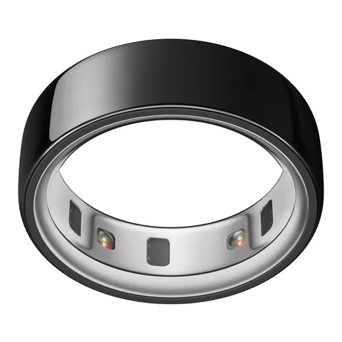 Oura Ring 4 - Black - Misura 7 - Smart Ring | Provalo con il kit di misurazione Oura Ring 4 | Indossabile per monitorare il sonno - Frequenza cardiaca - Fitness - Batteria fino a 8 giorni