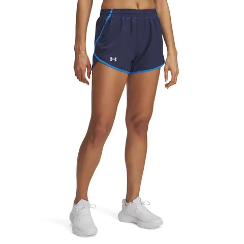 Under Armour UA Fly by 7,6 cm - Blu Navy Lavato/Blu Atlantis/Riflettente - XS