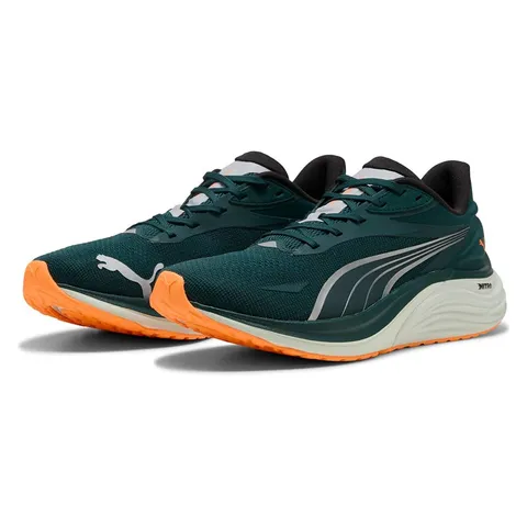 Puma Electrify Nitro 4 - Scarpe da Corsa su Strada, da Uomo, Colore: Verde Terrain-Heat