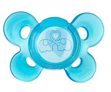 Chicco Succhietto Physio Comfort Bimbo in Silicone, 6-16 Mesi, Blu, [Modelli Assortiti]