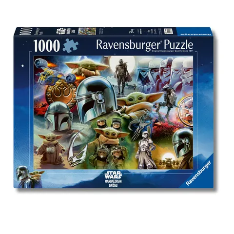 Ravensburger Puzzle 1000 Pezzi, The Mandalorian - Puzzle Adulti +14 anni, 70 x 50 cm