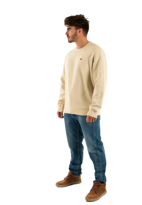 Levi's New Original Crew, Felpa Uomo, Fog French Terry, M