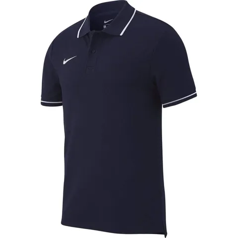 Nike Team Club19 Ss, Maglietta Polo A Maniche Corte Uomo, Blu (Obsidian/White), S